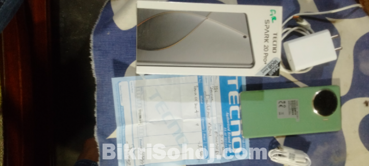 Tecno spark 20pro+   8/256